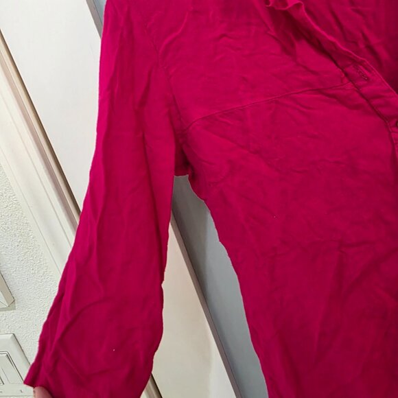 Soch Hot Pink Blouse – Women’s Small 3/4 Sleeve Popover Top - Picture 5 of 8